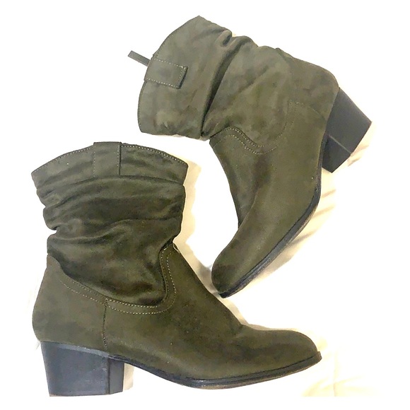 olive green ankle boots